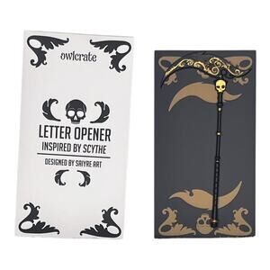 OwlCrate Scythe Letter Opener - Neal Shusterman May 2025 YA Box Item